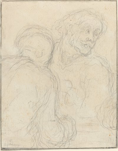 To Mænd af Honoré Daumier