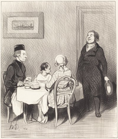 En ven er en krokodille... af Honoré Daumier