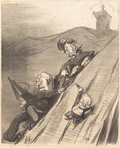 En farlig vej af Honoré Daumier