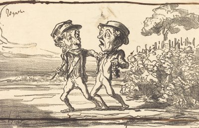En kriminel! af Honoré Daumier