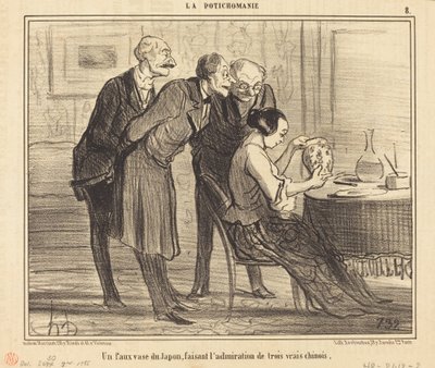 En falsk vase fra Japan laver... af Honoré Daumier