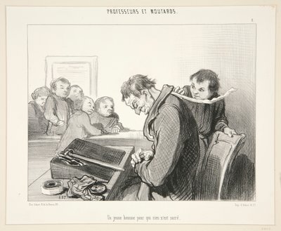 En ung mand for hvem ingenting af Honoré Daumier