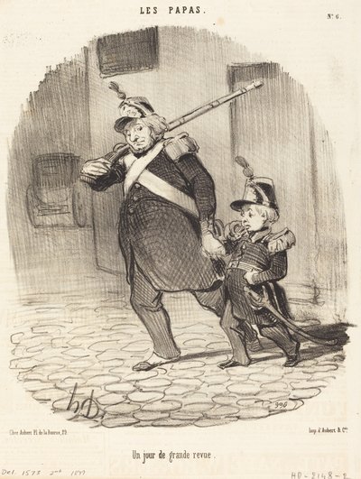 En dag med stor anmeldelse af Honoré Daumier
