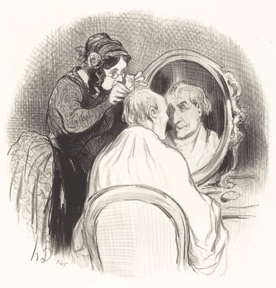 En herre, der er ved at være for ung af Honoré Daumier