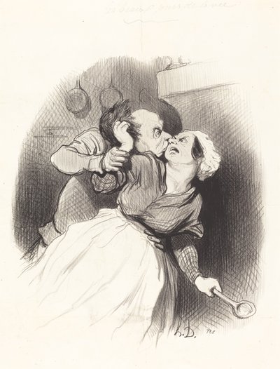 En tilbagevenden til ungdommen af Honoré Daumier