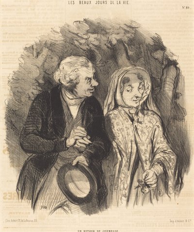En tilbagevenden til ungdommen af Honoré Daumier