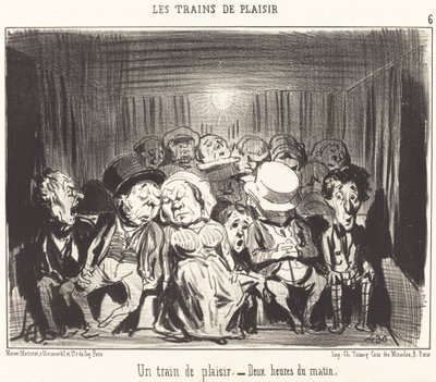 Et tog af glæde af Honoré Daumier