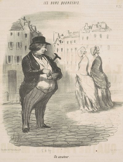 en hobbymand af Honoré Daumier