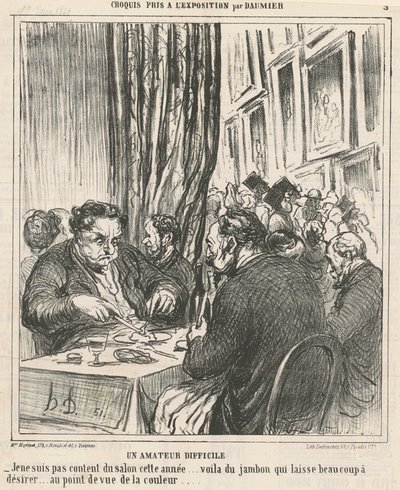 En svær amatør af Honoré Daumier