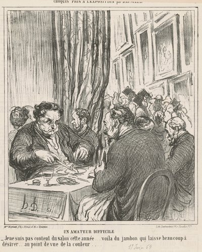 En svær amatør af Honoré Daumier