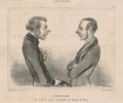 Et udsnit af det, vi kalder ... les beaux de paris af Honoré Daumier