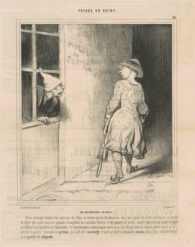 En kinesisk bille af Honoré Daumier