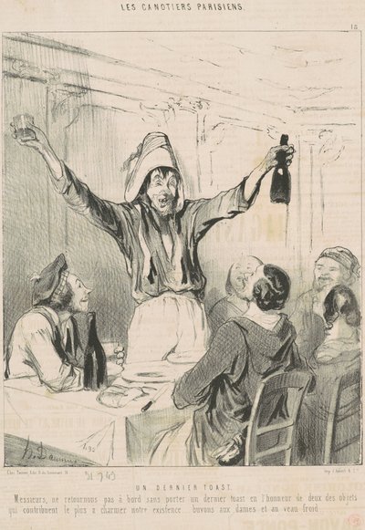 En sidste skål af Honoré Daumier