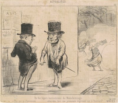 En af ... ulemperne ved makadamisering ... af Honoré Daumier