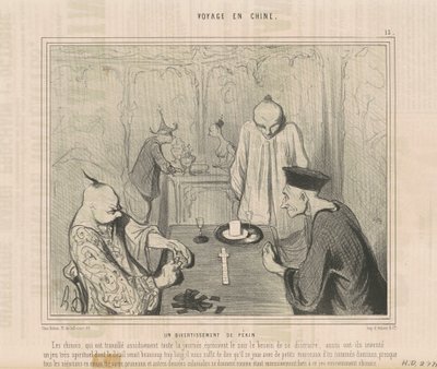 beijing underholdning af Honoré Daumier
