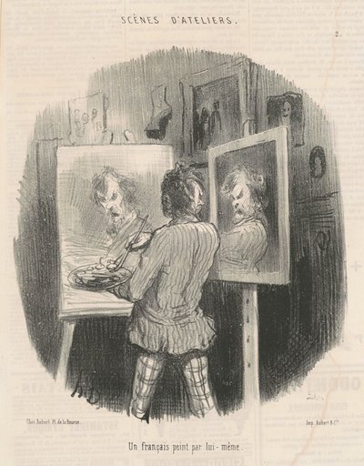 En franskmand malet af ham selv af Honoré Daumier