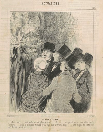 En dag formørker af Honoré Daumier