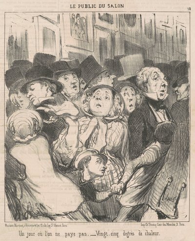 En dag, hvor vi ikke betaler af Honoré Daumier