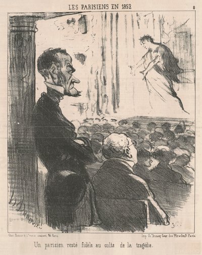 En pariser, der forblev trofast... af Honoré Daumier