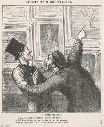 En finurlig maler af Honoré Daumier