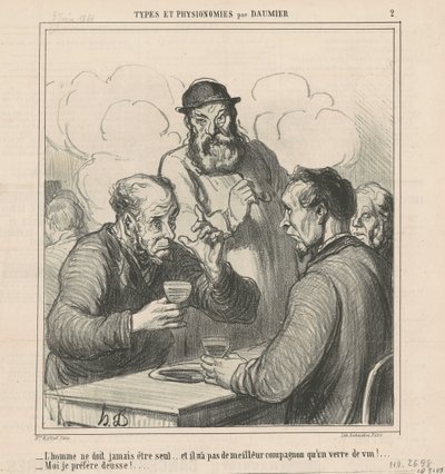 En filosof af Honoré Daumier