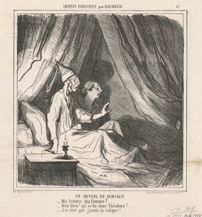 En pludselig opvågning af Honoré Daumier