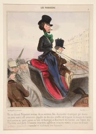 Et såkaldt handelsoffer for sine ofre af Honoré Daumier