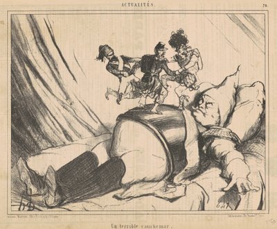 Et frygteligt mareridt af Honoré Daumier