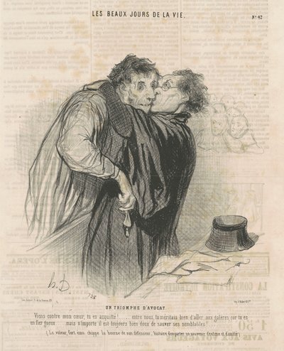 En advokats triumf af Honoré Daumier