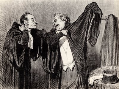 Under kolleger, 1845-1848. af Honoré Daumier