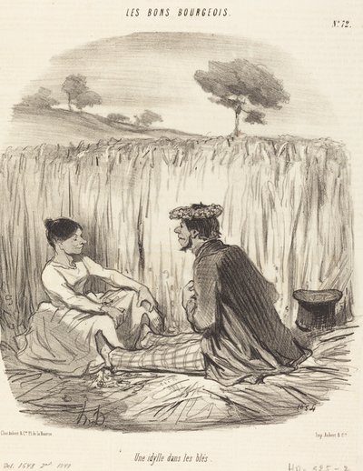 En idyl i hveden af Honoré Daumier