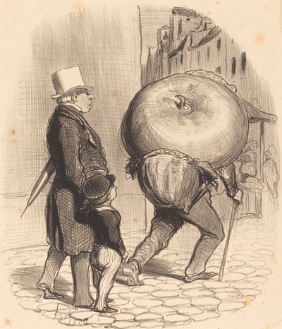 En lektion i botanik af Honoré Daumier