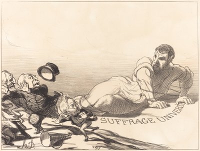 Lilliputians panik... af Honoré Daumier