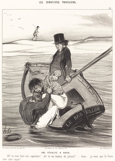 Et oprør om bord af Honoré Daumier