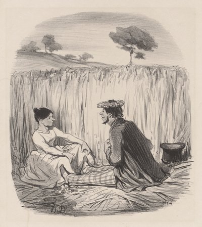En idyl i hveden af Honoré Daumier