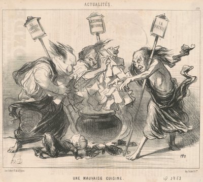 Et dårligt køkken af Honoré Daumier