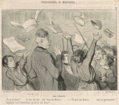 Optøjer af Honoré Daumier
