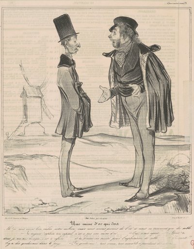 En slumrende guldgrube af Honoré Daumier