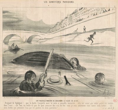 En ny måde at stige ned af livets flod af Honoré Daumier