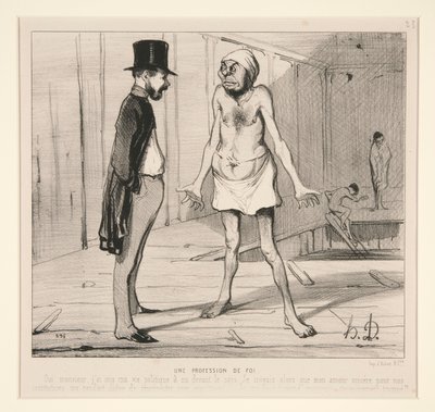 En trosbekendelse af Honoré Daumier