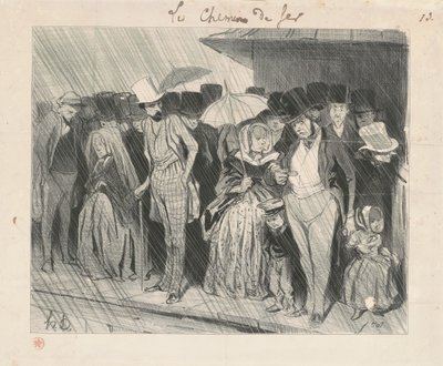 En uendelig for lang station af Honoré Daumier