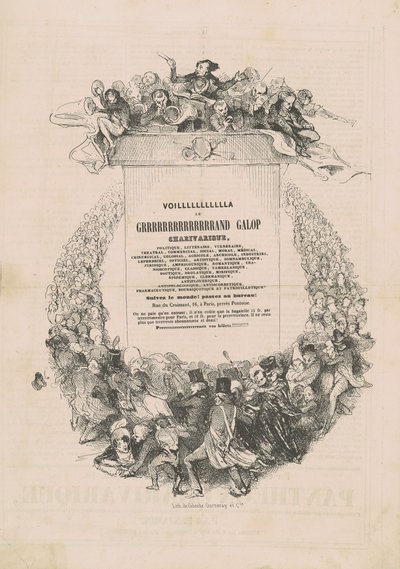 VOILLLLLLLLLLLA LE GRRRRRRRRRRRRRRAND galop charivarique af Honoré Daumier