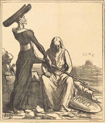 Vil afslutte dig for mig af Honoré Daumier