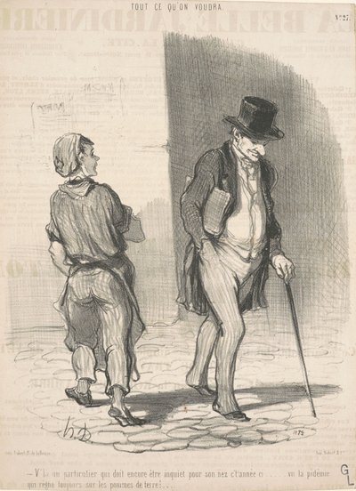 Her er en person, der må være bekymret... af Honoré Daumier