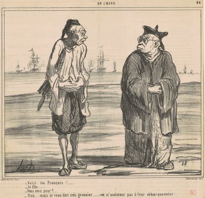 Her kommer franskmændene! ... jeg datter ... af Honoré Daumier
