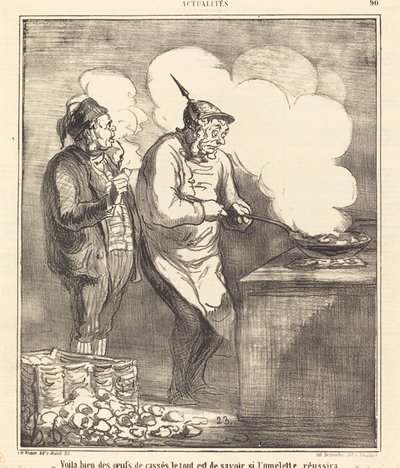 Her er nogle knækkede æg... af Honoré Daumier