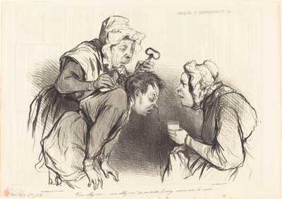 Du vil se!... det vil stoppe blodet... af Honoré Daumier