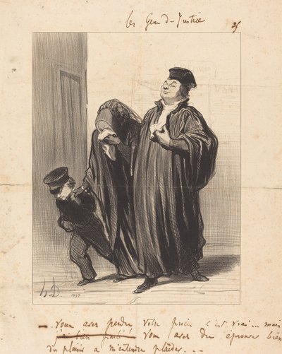 Du tabte din sag, det er sandt... af Honoré Daumier