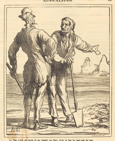 Du behøver ikke minde mig om hans titler... af Honoré Daumier