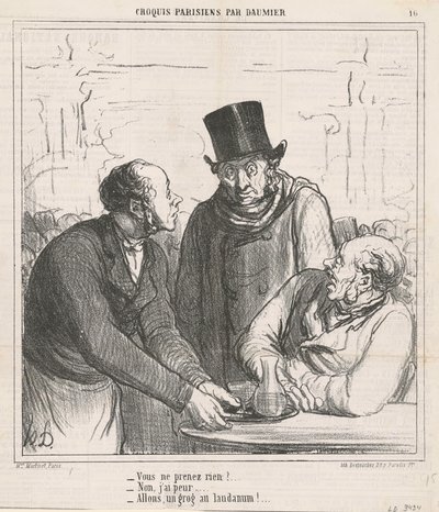 Tager du ingenting? af Honoré Daumier